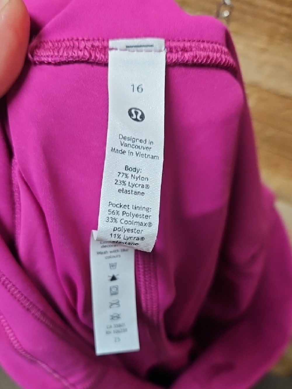 Lululemon Wunder Tights 25" Ripened Raspberry - High Rise - Picture 4 of 4